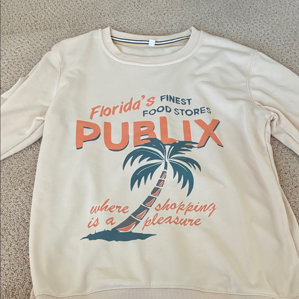 Kids Cream Graphic Sweatshirt